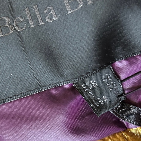 BELLA BICCHI Purple Quilted Coat Jacket sz 16 Lined Lightweight Pockets Short - Picture 11 of 12